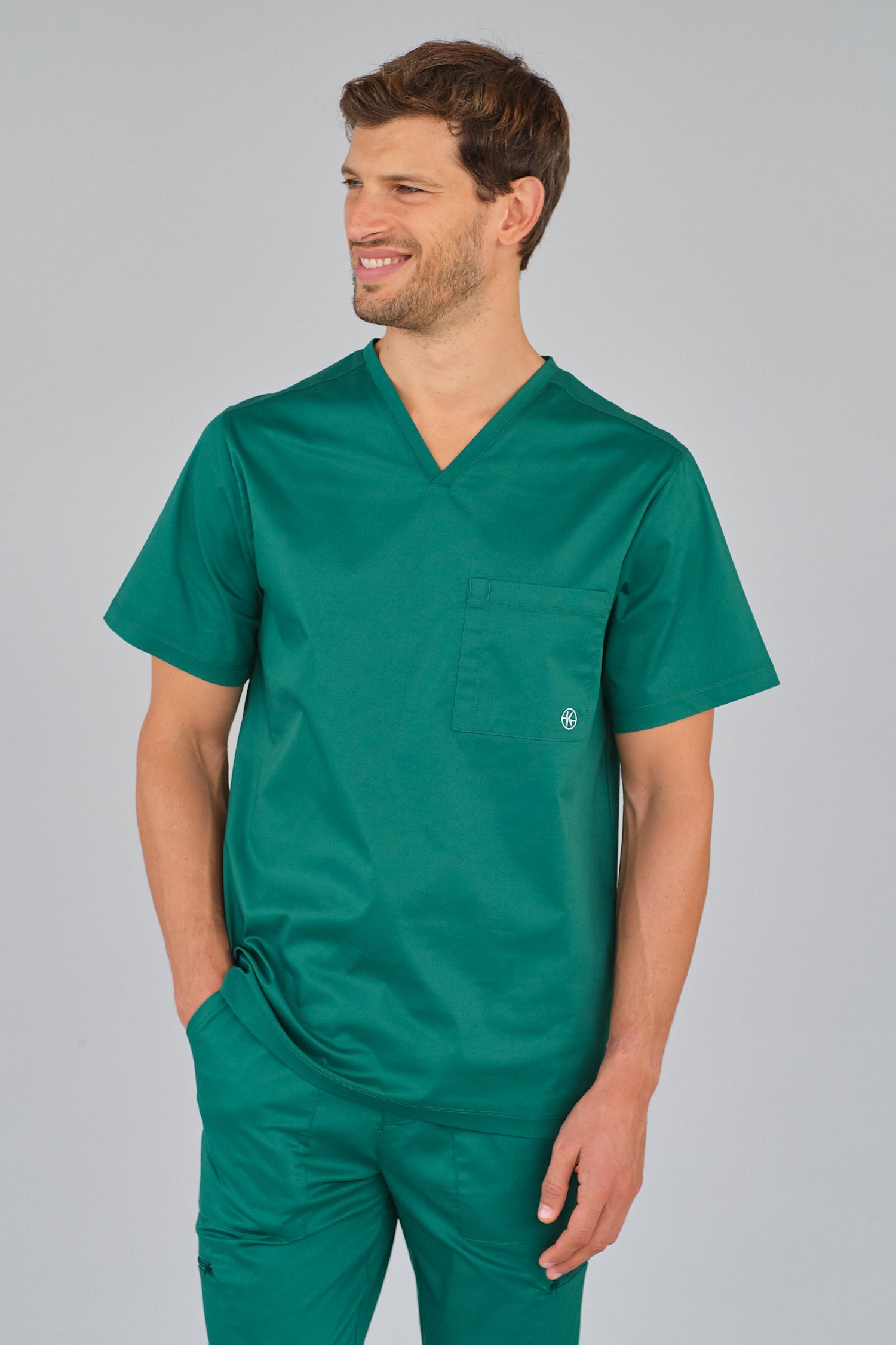WILLIAM – Herren-Tunika mit V-Ausschnitt aus Stretch-Baumwolle