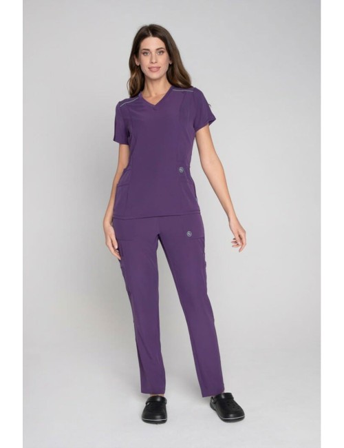 AMELIA - Short-sleeved medical tunic and 4 crèpe pockets
